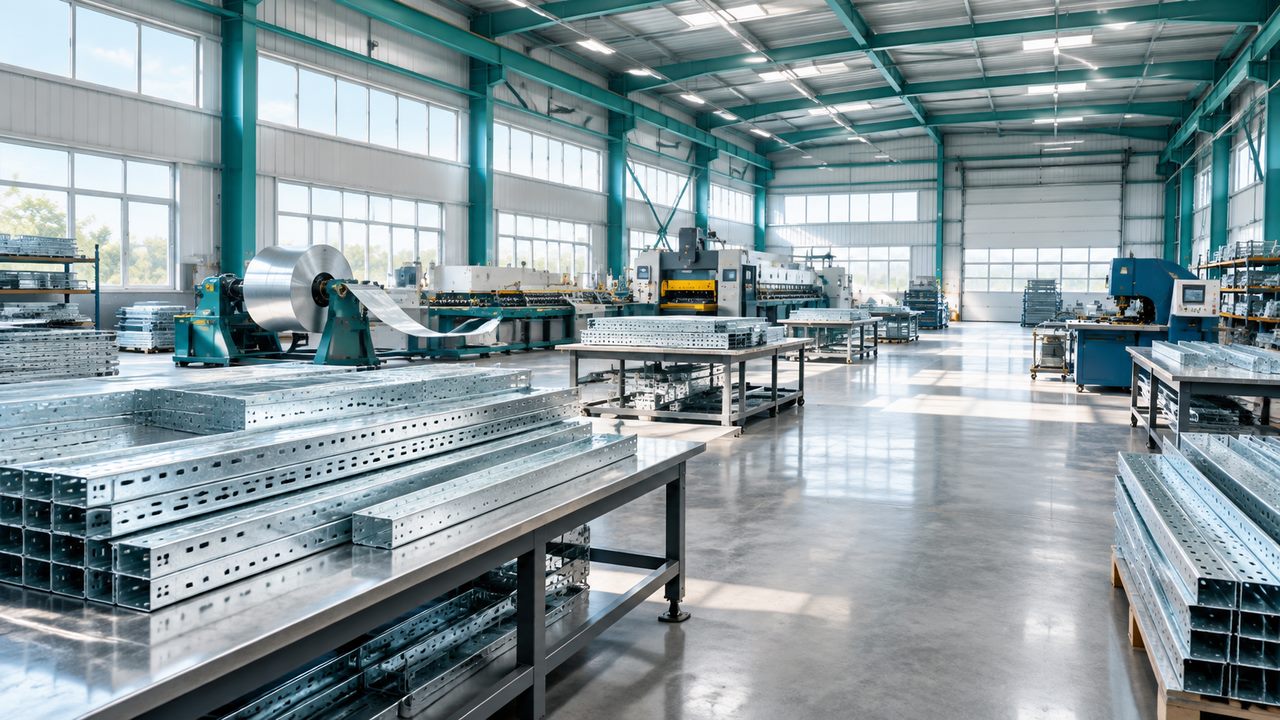 Jiangsu Yanggang cable tray production workshop